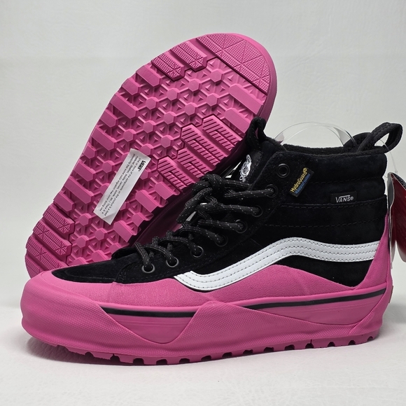 VANS SK8 Hi MTE-2 Hiking Boots Men's 6.5 / Women's 8 Dip Pink Black Suede New - Picture 1 of 12